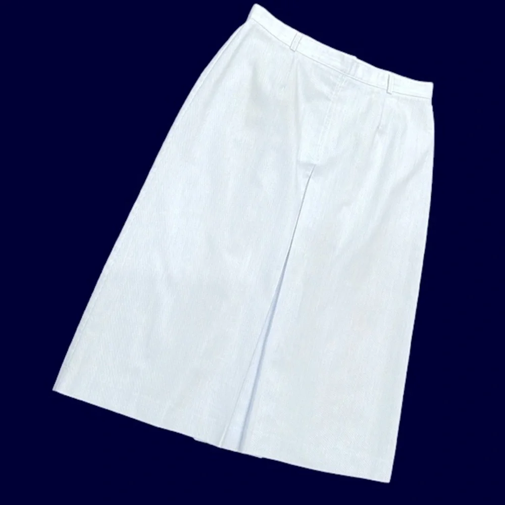 🛑🛑SOLD Vintage 70s Blue Pinstripe Ship n Shore Skirt - Picture 5 of 16